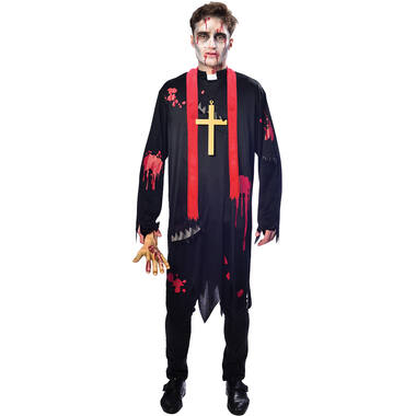 Adult Costume Zombie Vicar Size L