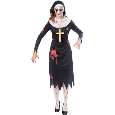 Adult Costume Zombie Nun Size L