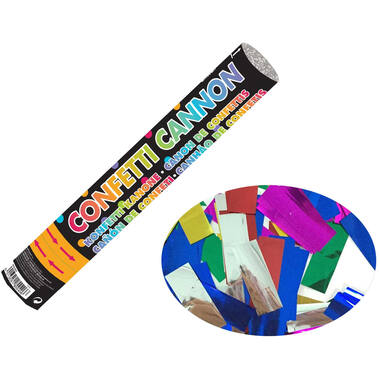Confetti Cannon Multicolour   Paper / Foil 30 cm