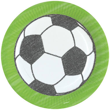 8 Plates Kicker Party Round Paper 23 cm