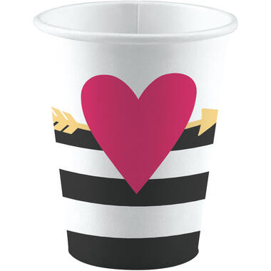 8 Cups Everyday Love Big Heart Paper 250 ml
