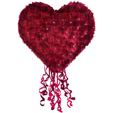 Pull Pinata Heart Everyday Love Paper / Foil / Plastic 40 x 40.5 x 10 cm