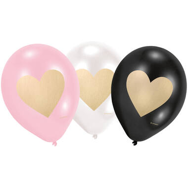 6 Latex Balloons Everyday Love 22.8 cm / 9"