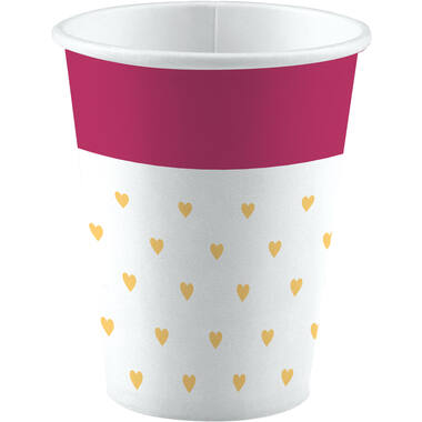 8 Cups Everyday Love Small Hearts Paper 250 ml