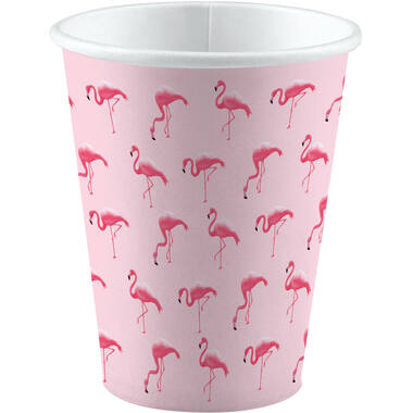 8 Cups Flamingo Paradise Paper 250 ml