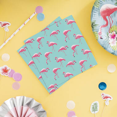 20 Napkins Flamingo Paradise 33 x 33 cm