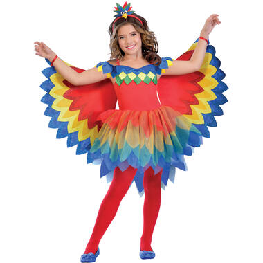 Child Costume Pretty Parrot Fairy Age 11-12 Years