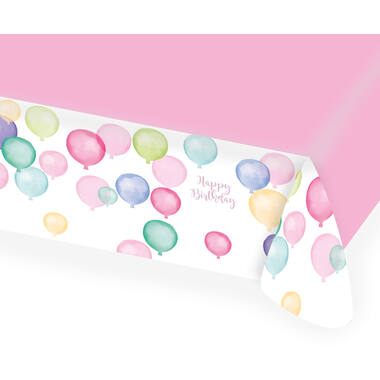 Tablecover Happy Birthday Pastel Paper 115 x 175 cm