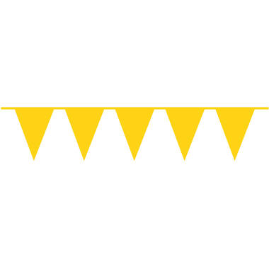 Pennant Banner Sunshine Yellow Plastic 1000 x 32 cm