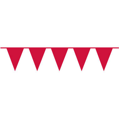 Pennant Banner Apple Red Plastic 1000 x 32 cm
