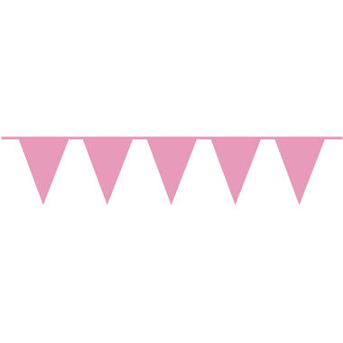 Pennant Banner Bright Pink Plastic 1000 x 32 cm