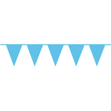 Pennant Banner Caribbean Blue Plastic 1000 x 32 cm
