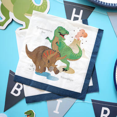 20 Napkins Happy Dinosaur 33 x 33 cm