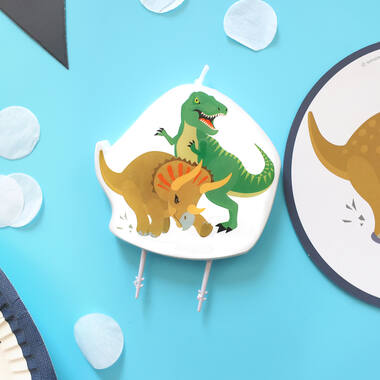Character Candle Happy Dinosaur Height 10 cm