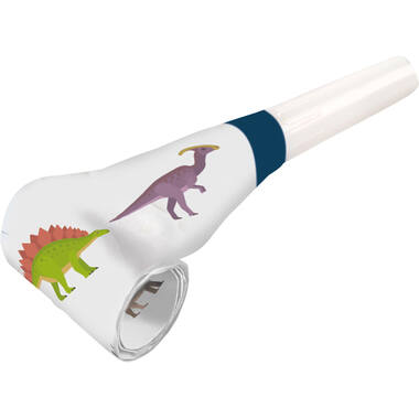8 Blowouts Happy Dinosaur Plastic / Paper 30 cm