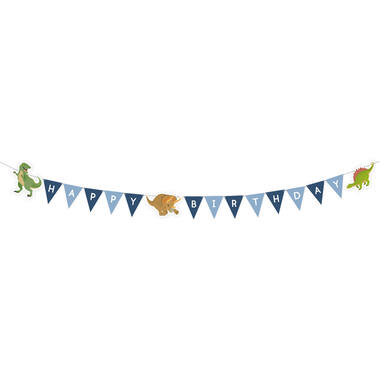 Letter Banner Happy Dinosaur Paper 180 x 8.9 cm