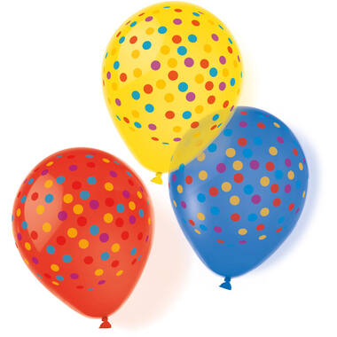 10 Latex Balloons Confetti Party 27.5 cm / 11"