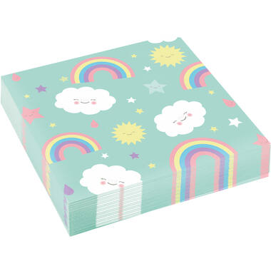 20 Napkins Rainbow & Cloud 33 x 33 cm