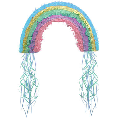 Pull Pinata Rainbow & Cloud Paper / Plastic 48.5 x 43.3 x 6.8 cm