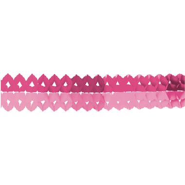 2 Garlands Mini Hot Pink Paper 8 x 200 cm
