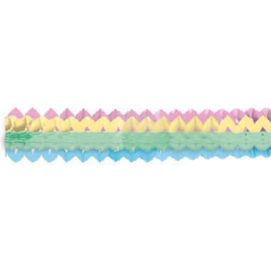 2 Garlands Mini Pastel Rainbow Paper 8 x 200 cm