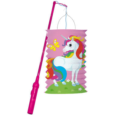 Lantern Kit Unicorn Paper / Plastic 28 cm / 40 cm