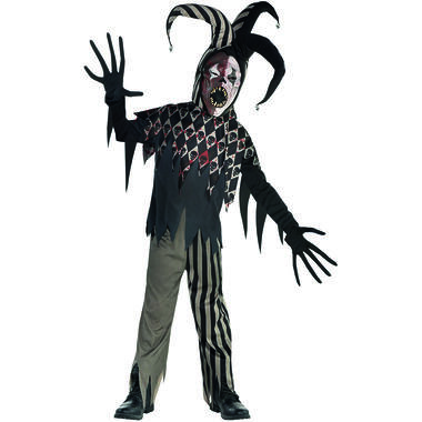 Child Costume Twisted Jester Age 12-14 Years