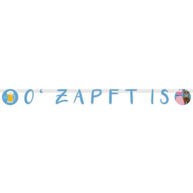 Letter Banner O'zapft is Paper 125 x 12 cm