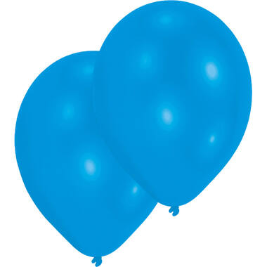 50 Latex Balloons Metallic Blue 27.5 cm / 11"