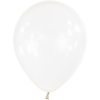 100 Latex Balloons Decorator Crystal Clear 12 cm / 5"