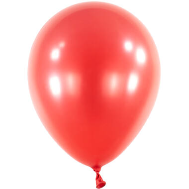 100 Latex Balloons Decorator Metallic Apple Red 12 cm / 5"
