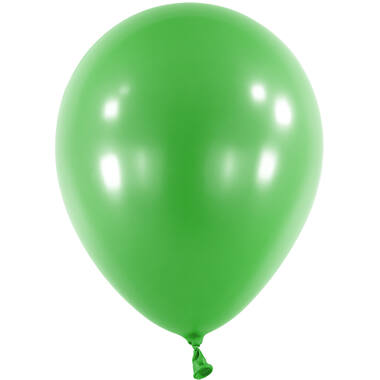 100 Latex Balloons Decorator Metallic Festive Green 12 cm / 5"