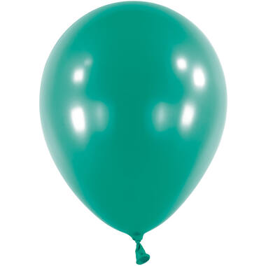 100 Latex Balloons Decorator Metallic Forest Green 12 cm / 5