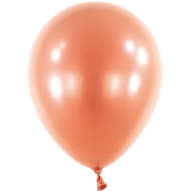 100 Latex Balloons Decorator Pearl Rose Gold 12 cm / 5"