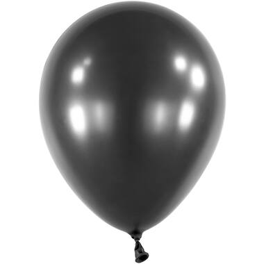 50 Latex Balloons Decorator Pearl Jet Black 27.5 cm / 11"