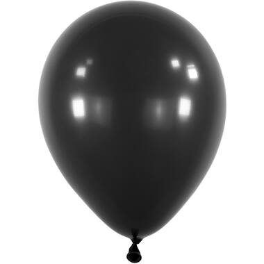 50 Latex Balloons Decorator Fashion Jet Black 35 cm / 14"