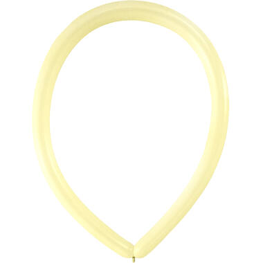 100 Latex Balloons Decorator Modelling Fashion E160 Vanilla Cream 114 cm / 45"