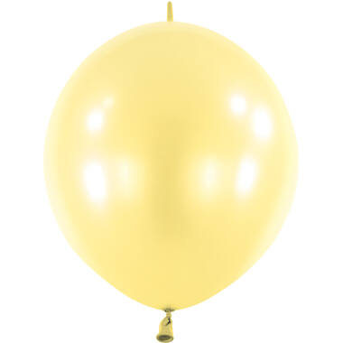 100 Latex Balloons Decorator Pearl E-Link Light Yellow 15 cm / 6"