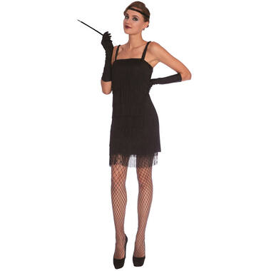 Adult Costume Black Flapper Dress Size M