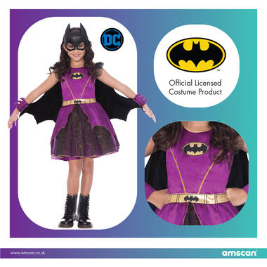 Child Costume Purple Batgirl Classic 4-6 yrs