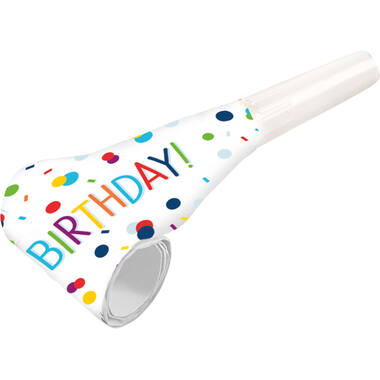 8 Blowouts Confetti Birthday Plastic / Paper 30 cm