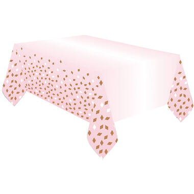 Tablecover Rose Gold Birthday Paper 180 x 120 cm