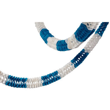 Garland blue-white Paper flame retardant 16 x 1000 cm