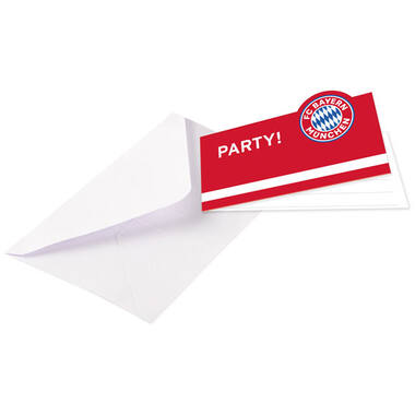 8 Invites & Envelopes FC Bayern Munich 13,9 x 8 cm