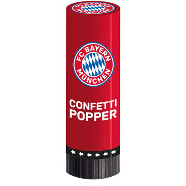 2 Confetti Popper FC Bayern Munich 4,4 x 15,2 cm