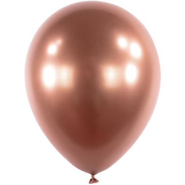 50 Latex Balloons Decorator Satin Luxe Rose Copper 27.5 cm / 11"