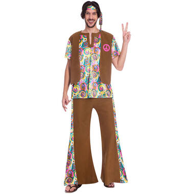 Adult Costume 60's Psychedelic Hippy Man Size std