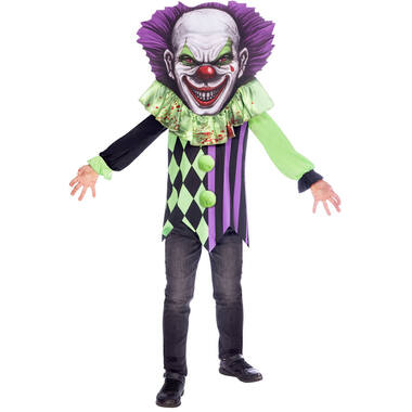 Children's Costume Scary Clown Big Head 6-8 yrs