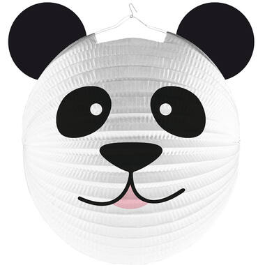 Lantern Formshaped Panda Paper 25 cm