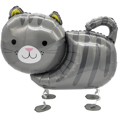 Walking Balloon Cat Foil Balloon W24 Packaged 52  cm x 75  c